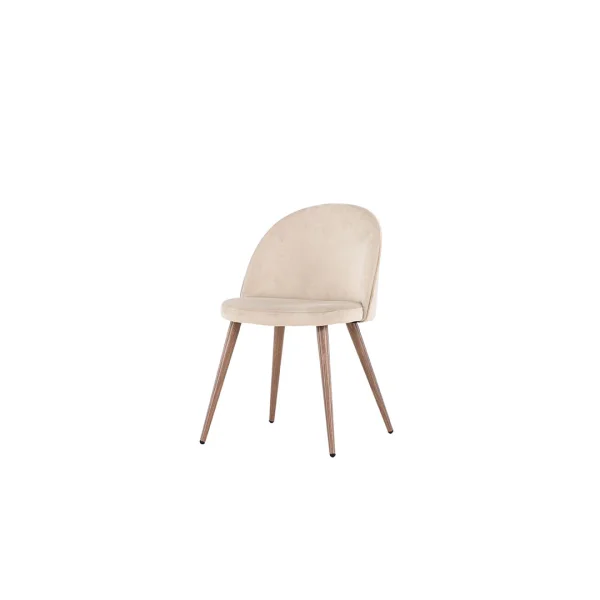 Velvet Esszimmerstuhl Velours beige.