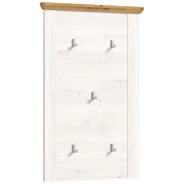 Verona Wandgarderobe 5 Haken Lärche Dekor.
