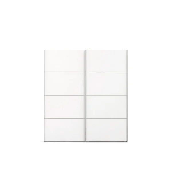 Veto Kleiderschrank 2 Türen inkl. 3 lose Ablagen, breite 182 cm, weiss.