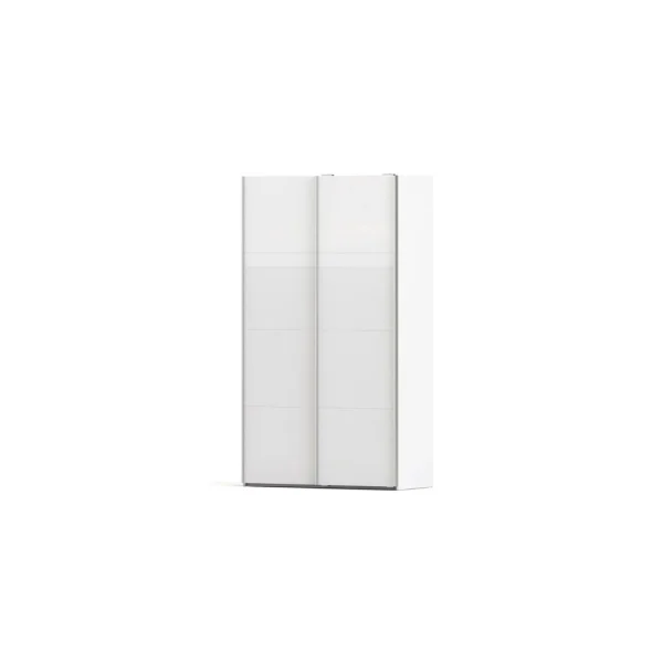 Veto Kleiderschrank A 2 türig H220 cm x B122 cm weiss, weiss hochglanz.