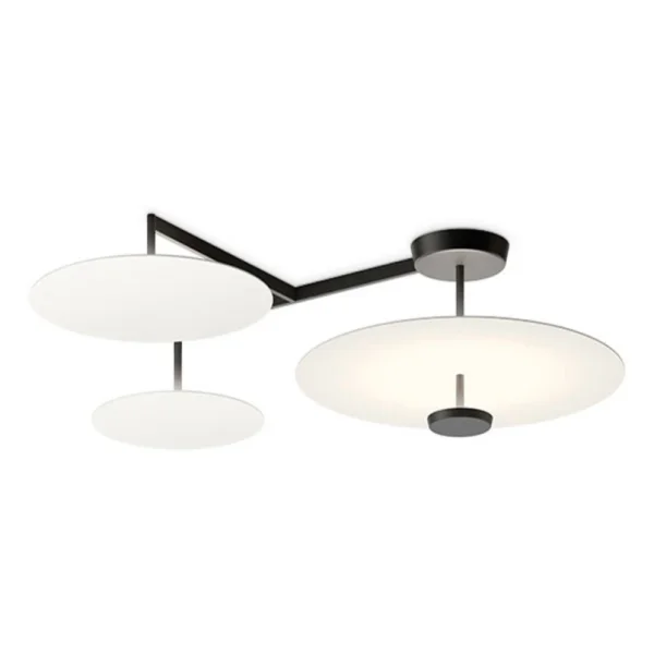 Vibia - Flat LED-Deckenleuchte 4-flg. Ø 55 cm weiß