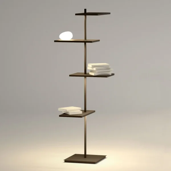 Vibia - Suite LED-Stehleuchte, braun, 133 cm