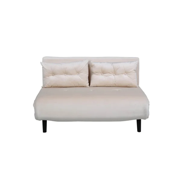 Vicky Schlafsofa Velour beige.