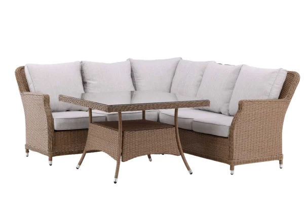 Vikelund Lounge-Set 2 Teile beige,natur.