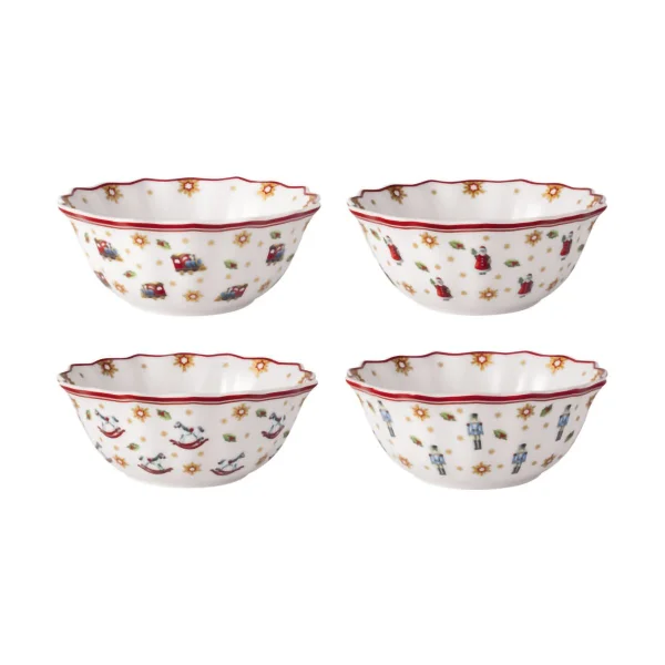 Villeroy & Boch Toy's Delight Schale 4-teilig Weiß-rot