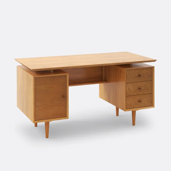 Vintage-schreibtisch Quilda Mit 2 Kastenelementen