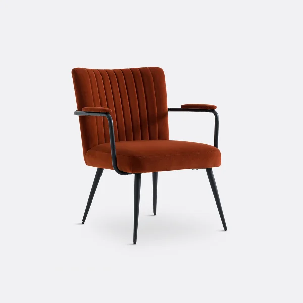 Vintage-sessel Ronda Mit Armlehnen, Samt