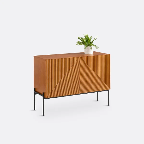 Vintage-sideboard Lodge, Eichenfurnier, 2 Türen