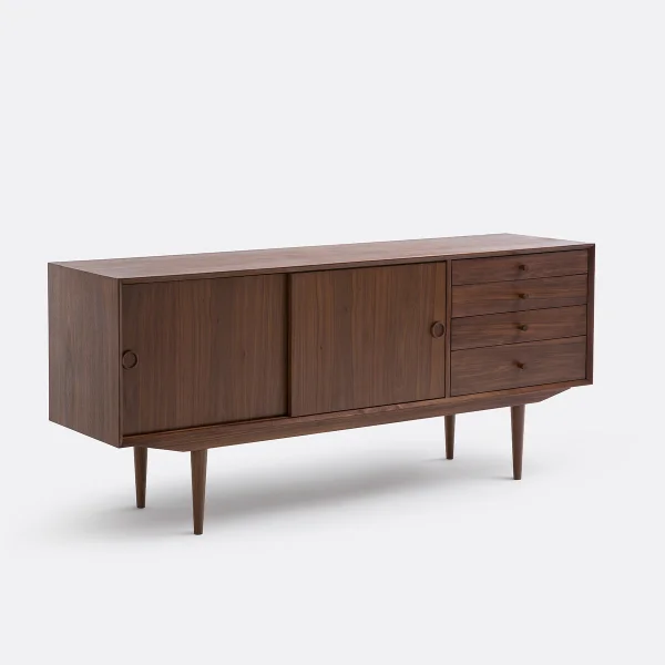 Vintage Sideboard Quilda, 2 Türen, 4 Schubladen