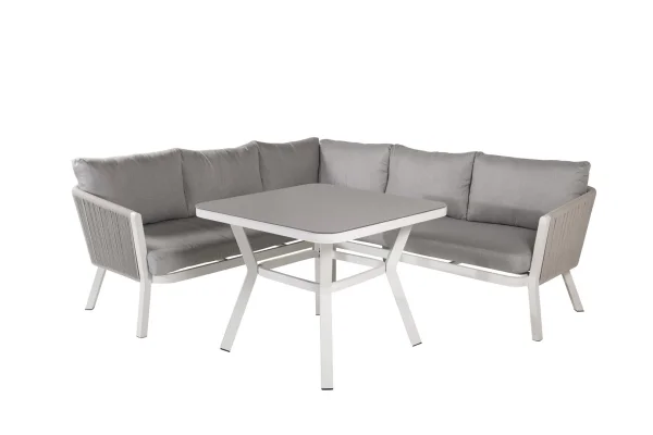 Virya Loungeset 2 Teile grau,weiß.