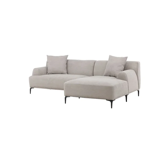 Viskan Sofa Chaiselongue Sofa rechtsgerichtet hellgrau.