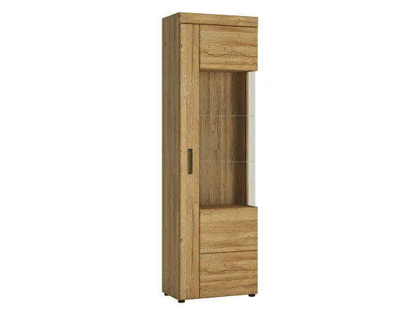 Vitrine mit Glastür Grandson Eiche Breite 58 cm - CORTINA