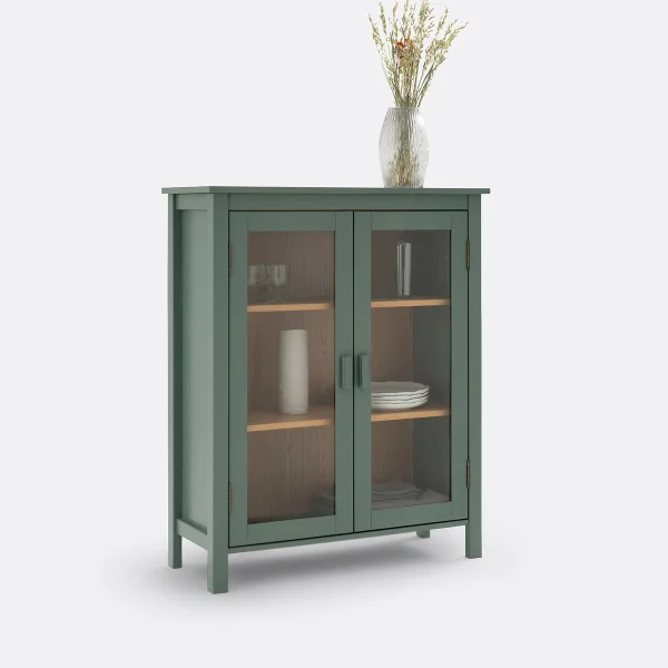 Vitrinenschrank Alvina, Niedriges Modell