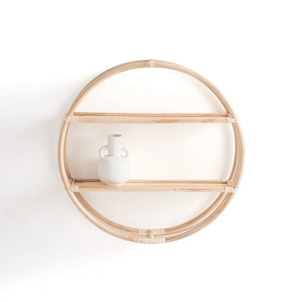 Wandregal Malu, Rattan, Ø 60 Cm