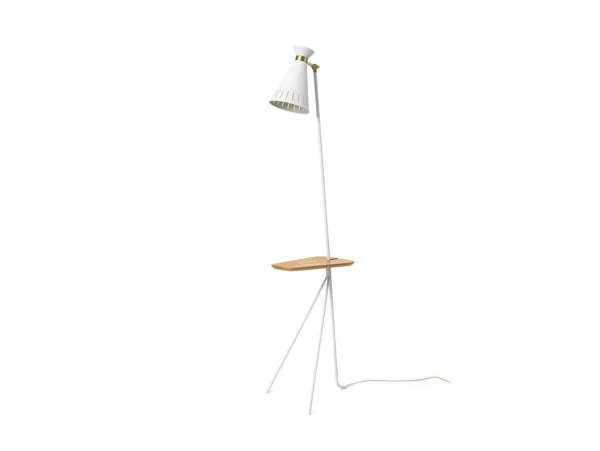 Warm Nordic - Cone Stehleuchte w/Tisch Clear White/Oak