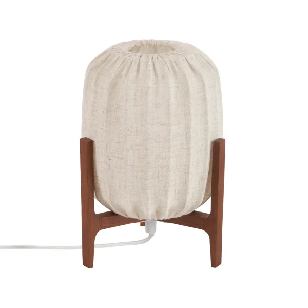 Watt & Veke Prisma Tischleuchte Dark ash-Natural, Mini Ø16x24,3 cm