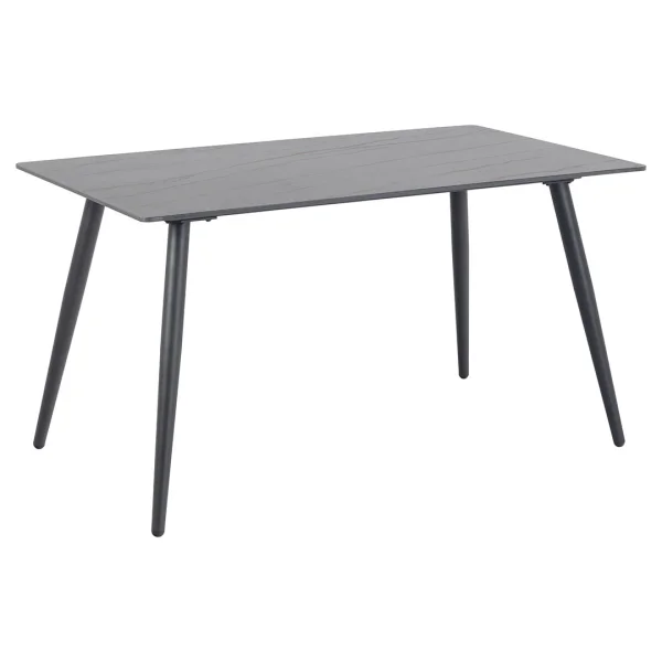 Wicklow Esstisch 80x140cm Schwarz.