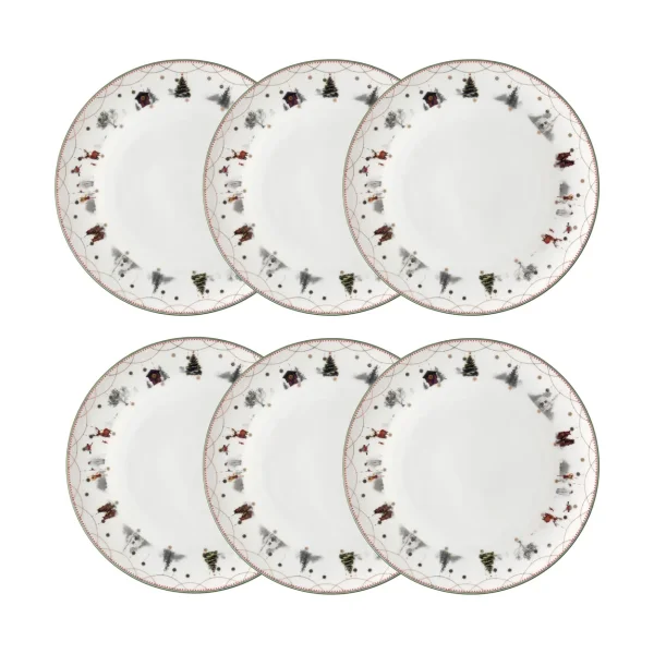 Wik & Walsøe Julemorgen Teller Ø20 cm 6er-Pack Julemorgen Teller Ø20 cm 6er-Pack