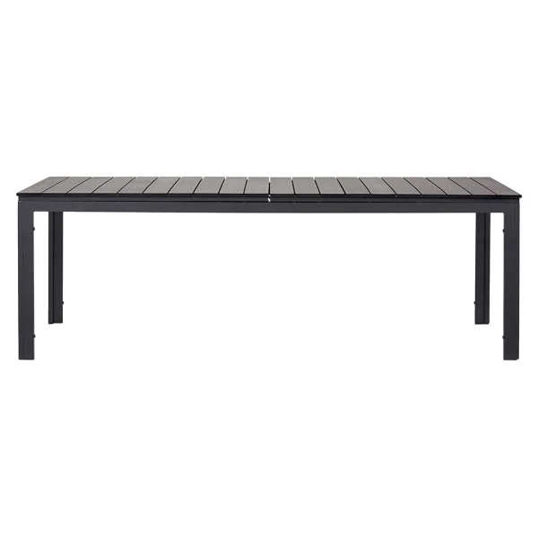 Willy Gartentisch ausziehbar 95x230/287 cm schwarz.