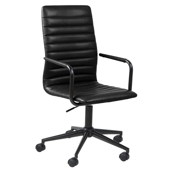 Winslow Bürostuhl PU Kunstleder schwarz.