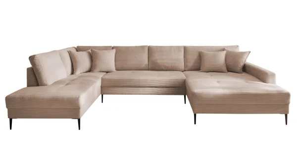 Wohnlandschaft Cord caramel - 360 cm - SUMMER