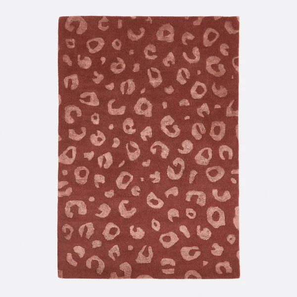 Wollteppich Thelma Mit Leopardenmuster
