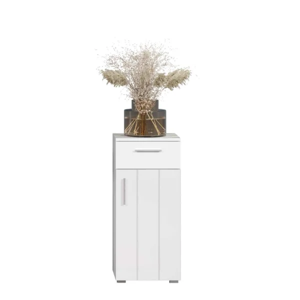 Wons Badschrank weiß Hochglanz.