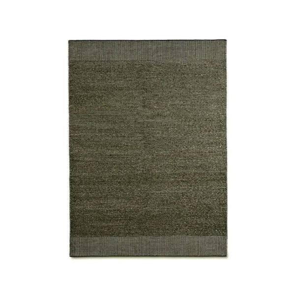 Woud - Rombo Teppich 90x140 White/Moss Green