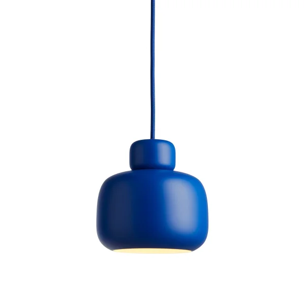 Woud Stone Pendelleuchte small Cobalt blue