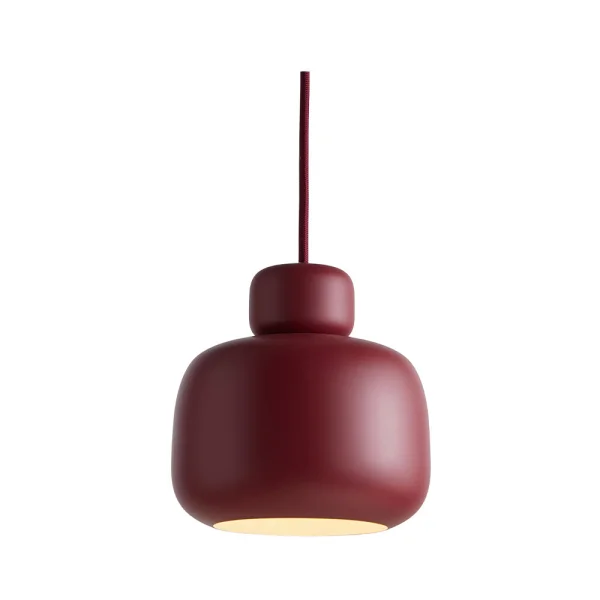 Woud - Stone Pendelleuchte Small Deep Red