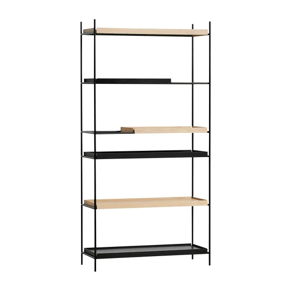 Woud Tray Regal hoch Eiche, 100 x 201 cm Style 3
