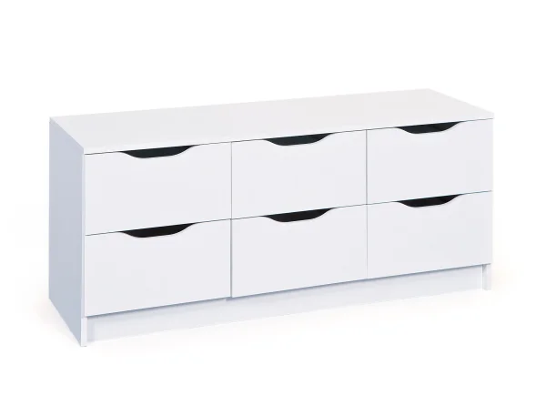 Wung Kommode 6 Schubladen, weiss.