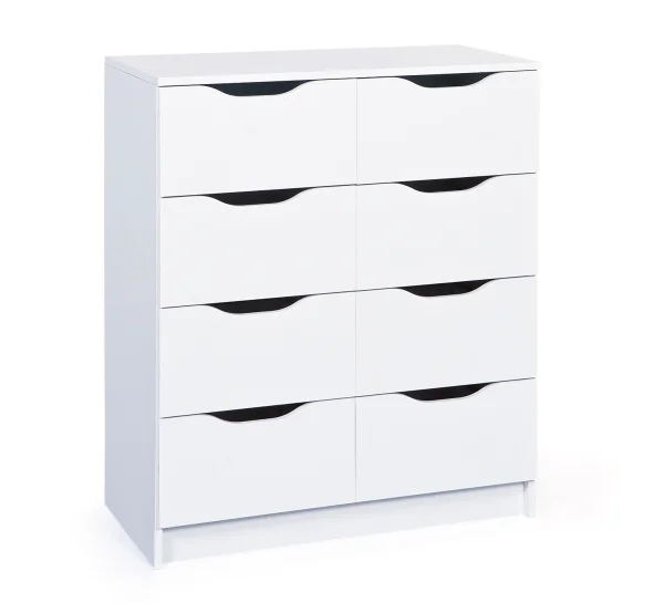 Wung Kommode 8 Schubladen, weiss.