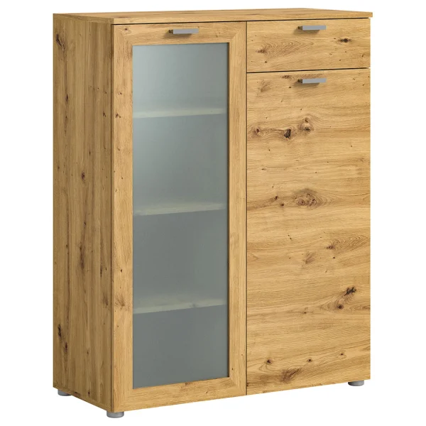 Xeno Sideboard 1 Schublade 2 Türen Eiche Dekor.