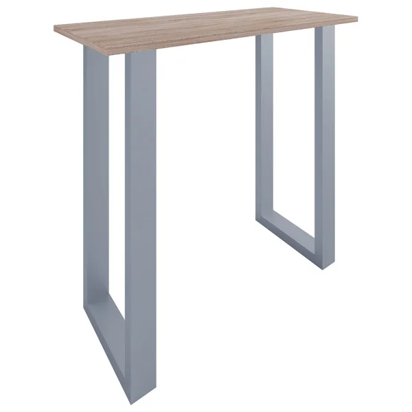 Xona Bartisch 110x50 Eiche dekor, silberfarben.