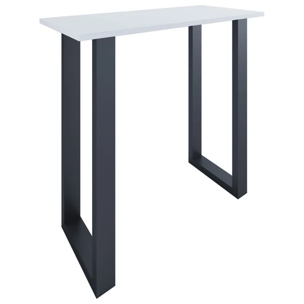 Xona Bartisch 110x50 weiß, schwarz.