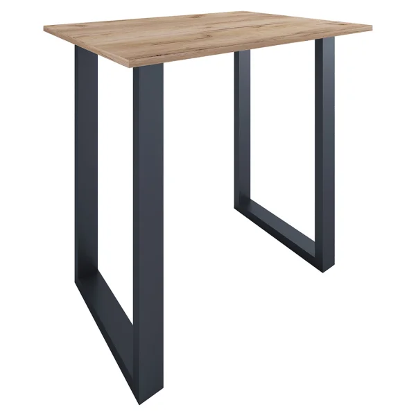 Xona Bartisch 110x80 Eiche dekor, schwarz.