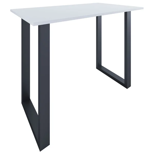 Xona Bartisch 140x80 weiß, schwarz.