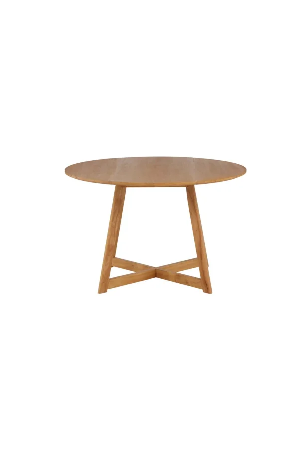 Yadikon Esstisch Ø120cm , mit Auszug mit Zusatzplatten Eiche dekor.