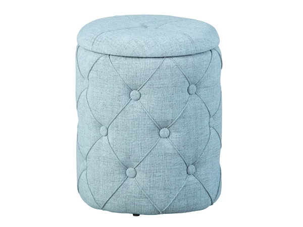 Ymas Fusshocker, Hocker mit Aufbewahrung grau.