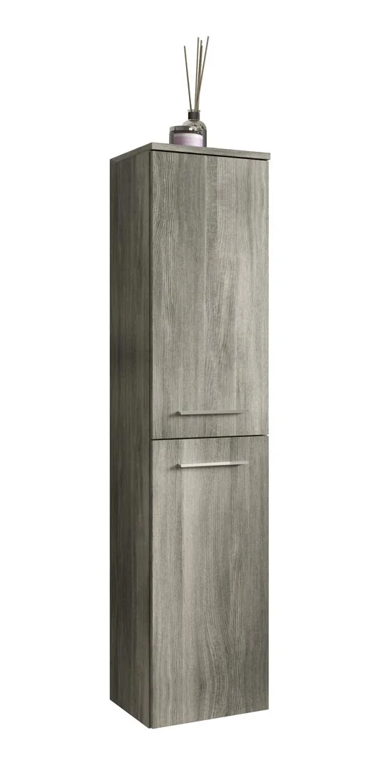 York Badschrank wandhängend 1 Tür rauchfarbenen.