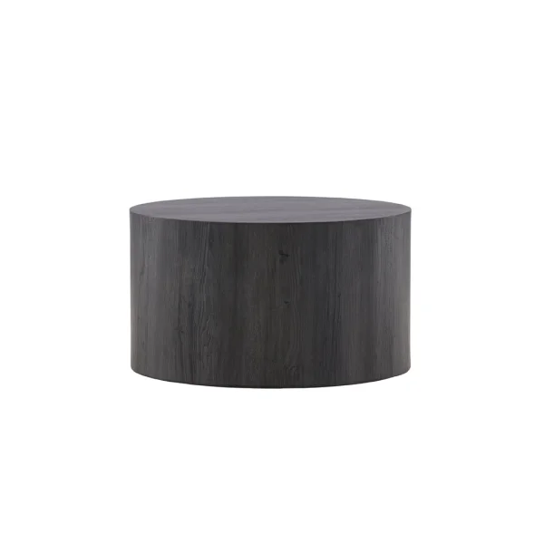 York Couchtisch Ø80 cm schwarz.