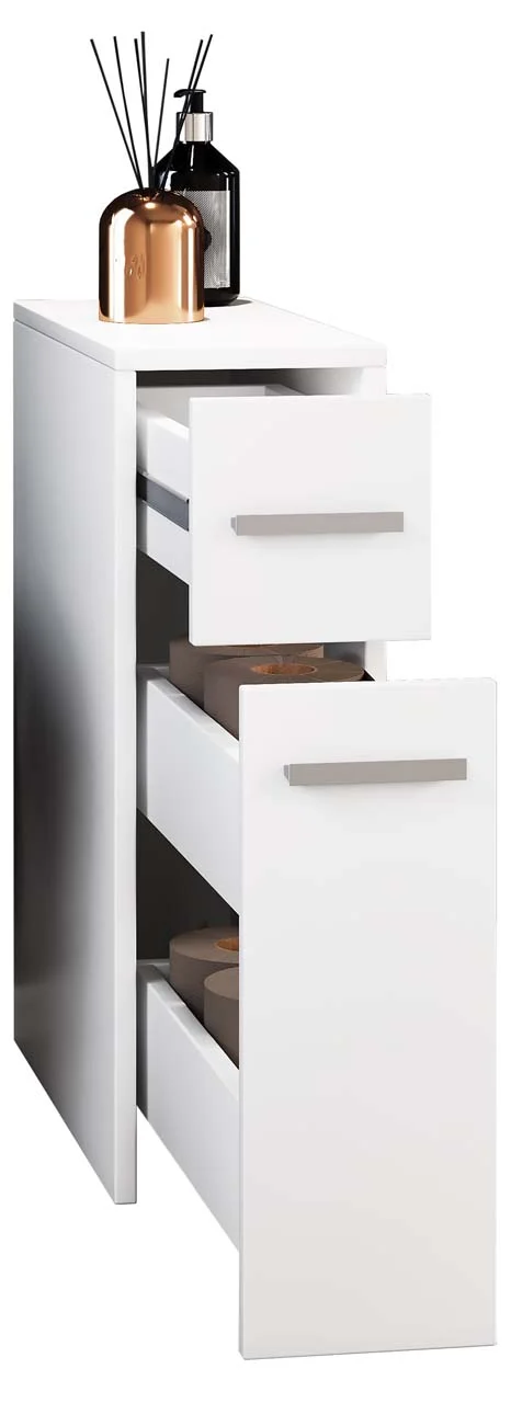 Zalo Hochschrank Bad weiß.