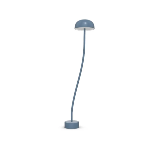 Zero Interiör Curve L Stehlampe Taubenblau, medium