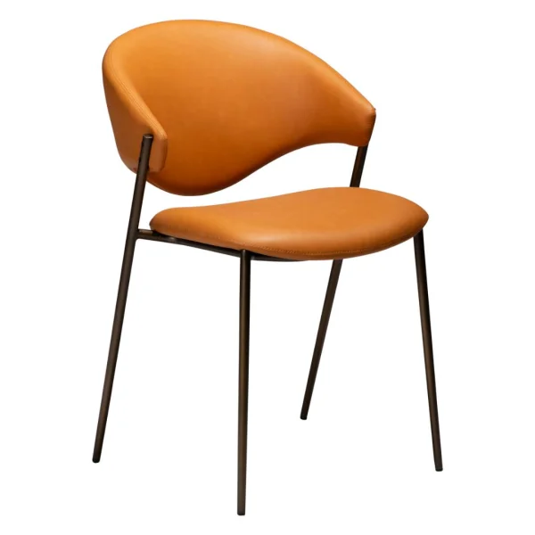 Zone Esszimmerstuhl PU-Kunstleder brennendes Orange.