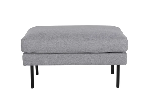 Zoom Pouf, Hocker schwarz, grau.