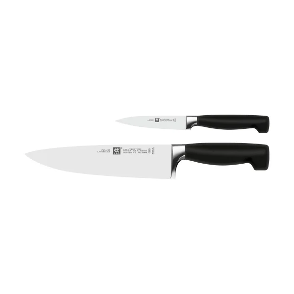 Zwilling Zwilling Four star Messerset 2-teilig Schwarz-Edelstahl