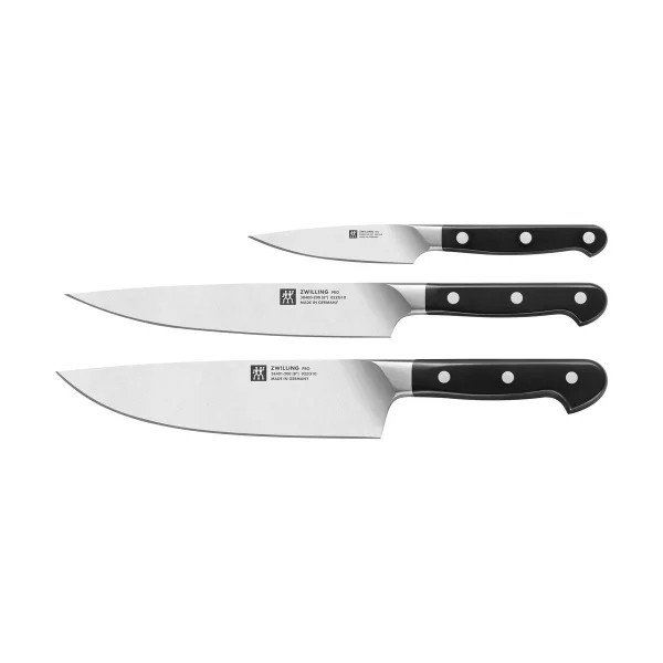 Zwilling Zwilling Pro Messerset 3-teilig Schwarz-Edelstahl